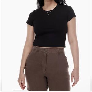 Aritzia Wilfred Free GO-TO T shirt ribbed
